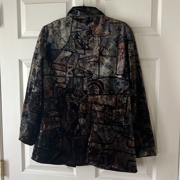 POL‎ Earth tones Velvet two button Blazer, Sz Medium - Picture 5 of 13